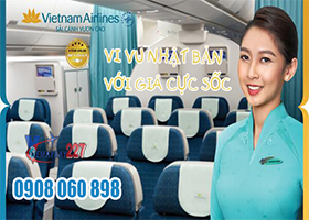 Vietnam Airlines ưu đãi 50% đi Nhật Bản