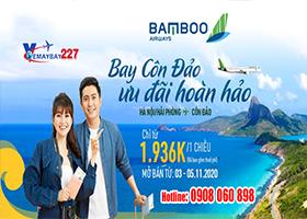 Bay Côn Đảo ưu đãi hoàn hảo cùng Bamboo Airways