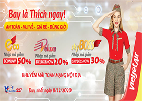Vietjet Air giảm giá tất cả các hạng vé