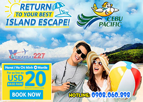 Cebu Pacific giảm 50% giá vé đi Manila