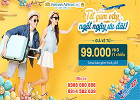 Vietnam Airlines ưu đãi vé Tết Tân Sửu 2021