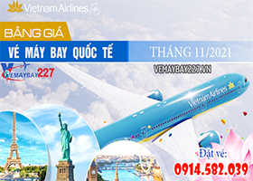 GIÁ VÉ CHUYẾN BAY TỪ VIỆT NAM ĐI QUỐC TẾ CỦA VIETNAM AIRLINES