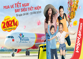 Vietjet Air mở bán vé máy bay Tết 2021 với giá chỉ từ 2,021 đồng