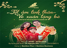 Bamboo Airways ưu đãi Tết Mua 2 vé Tặng 1 vé