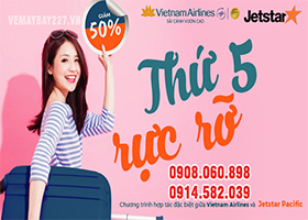 Khuyến mãi giảm 50% giá vé thứ 5 rực rỡ
