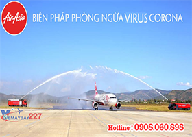 Một số biện pháp phòng ngừa virus Corona cùng AirAsia.