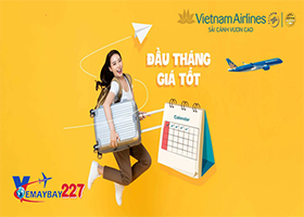 Vietnam Airlines ưu đãi Đầu tháng giá tốt chỉ từ 69,000 VND/chiều