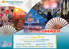 Vietnam Airlines ưu đãi Mùa Lễ hội cuối năm