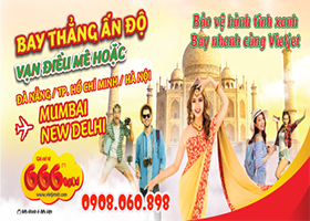 Vietjet mở thêm 3 đường bay thẳng đến Ấn Độ