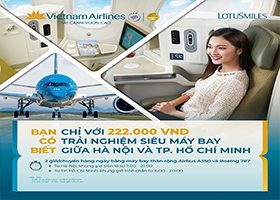 Vietnam Airlines khuyến mãi giữa Hà Nội – TPHCM