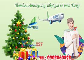 Bamboo Airways cập nhật giá vé mùa Đông