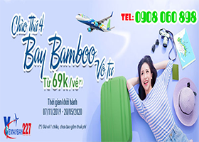 Bamboo Airways tung mức giá vé siêu shock 69K